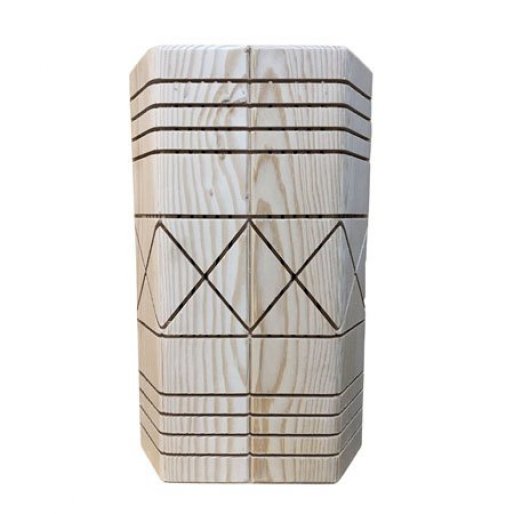 Sauna-Wandleuchte aus Holz